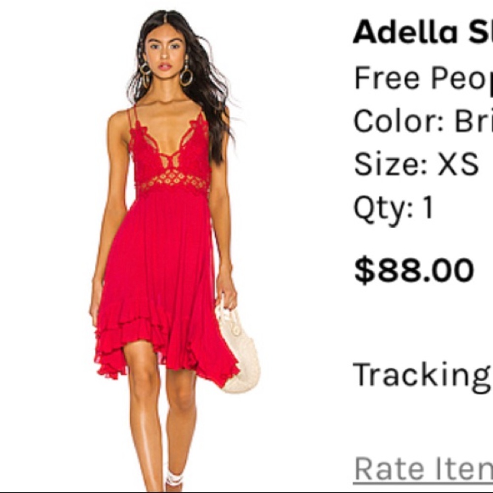 Red Freepeople dress